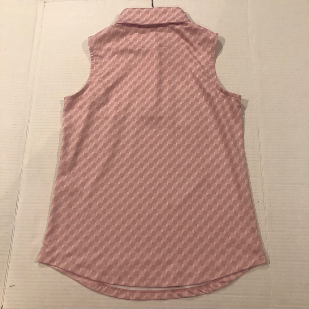 Bad Birdie Women's Size XS Core Polo SL Sleeveless Golf Geo Chip Petaluma - Picture 8 of 8
